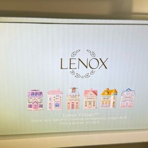 Lenox Village Spice Jars~ SIX JARS (Chive, Dill, Celery, Paprika, Onion, Pepper)